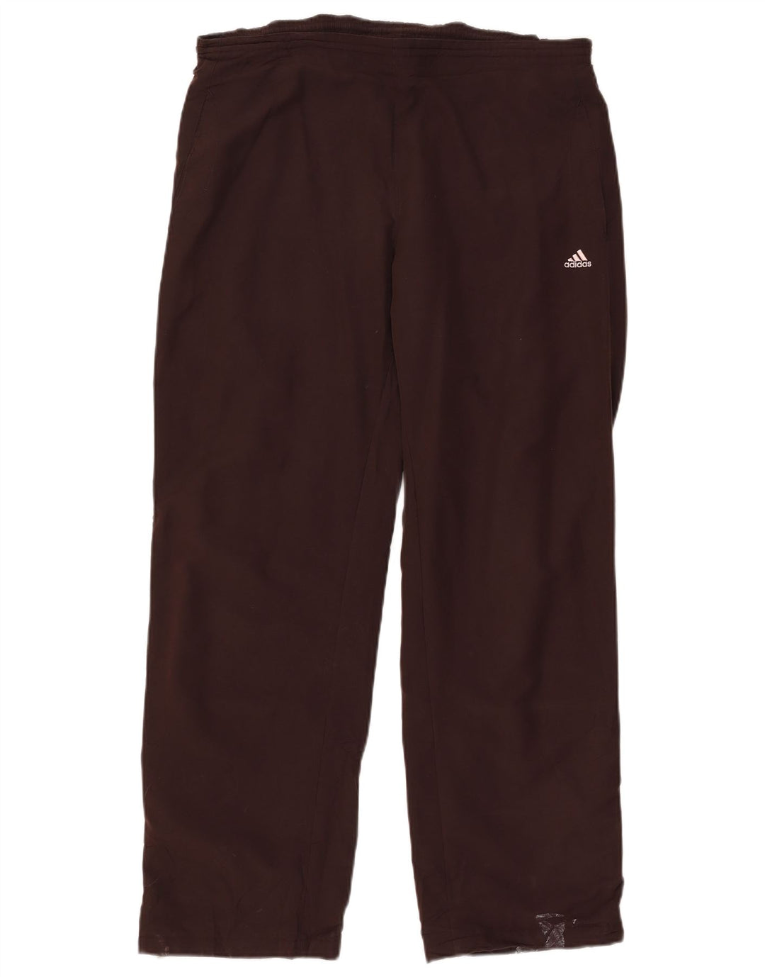 ADIDAS Womens Tracksuit Trousers UK 14 Medium Brown Polyester
