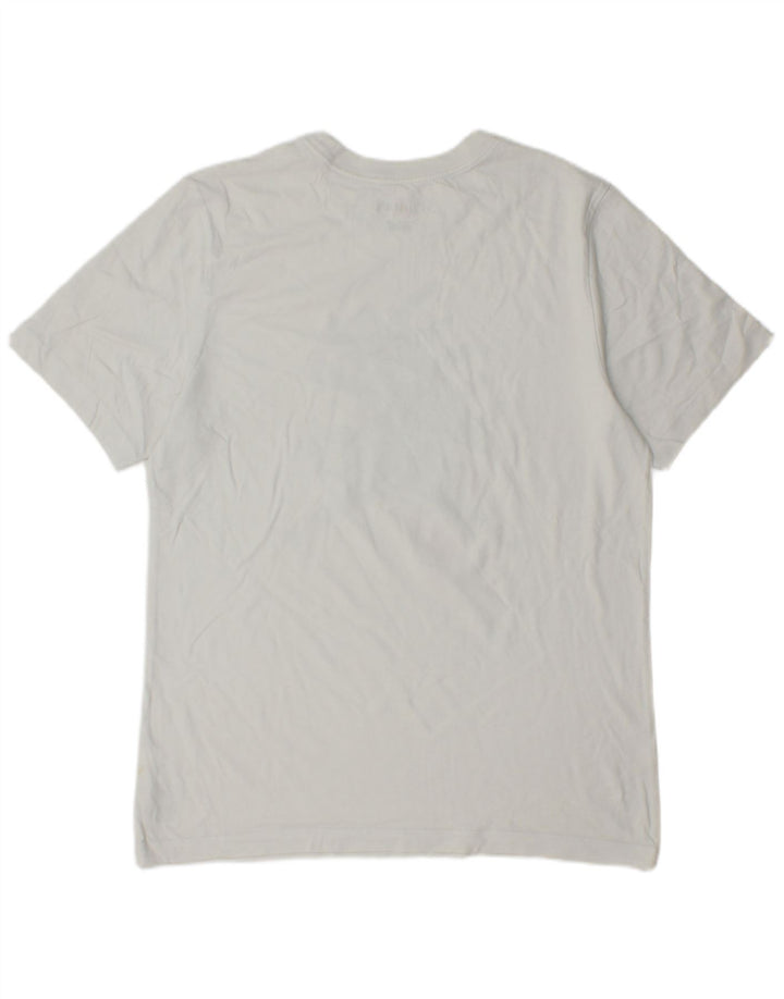 JORDAN Mens Graphic T-Shirt Top Medium White Cotton