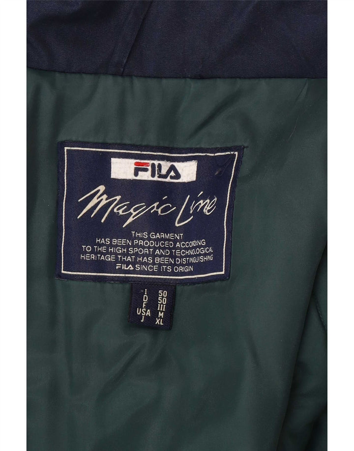 Fila Mens Utility Jacket IT 50 Large Navy Blue
