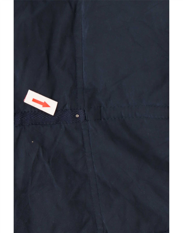 Nautica Womens Hooded Padded Jacket UK 14 Medium Navy Blue Polyester