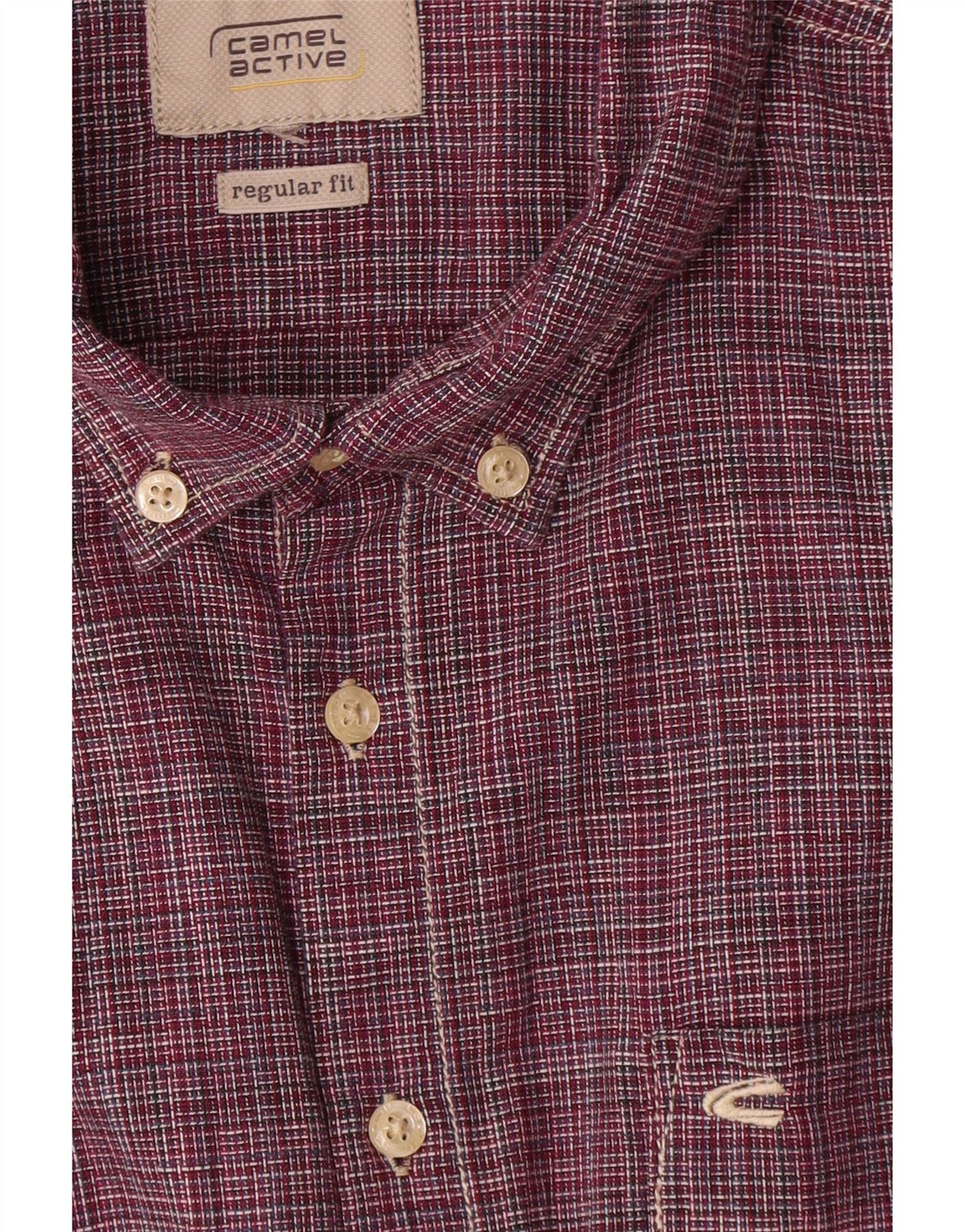 CAMEL ACTIVE Mens Regular Fit Shirt 2XL Red Pinstripe