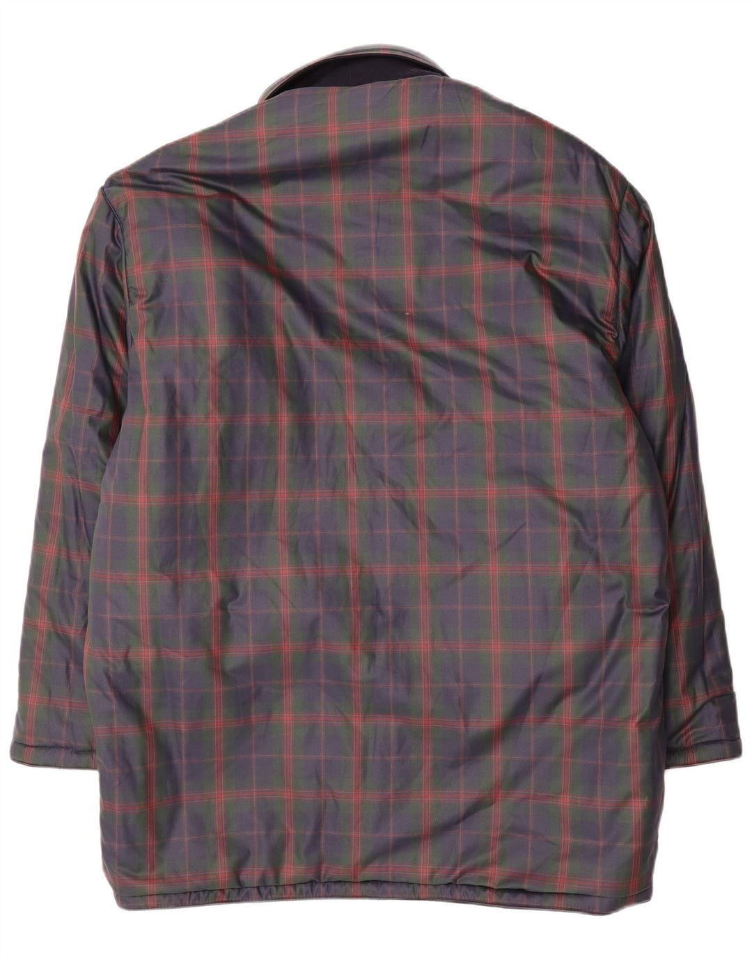 NAVIGARE Mens Reversible Jacket UK 44 2XL Navy Blue Wool