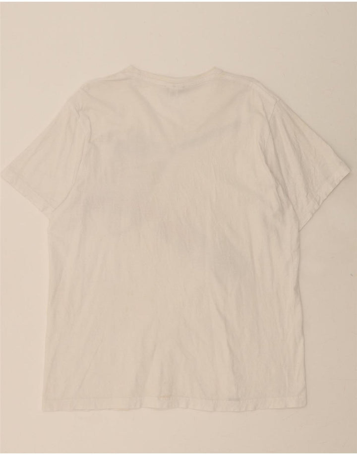 ADIDAS Mens Graphic T-Shirt Top XL White Vintage Adidas and Second-Hand Adidas from Messina Hembry 