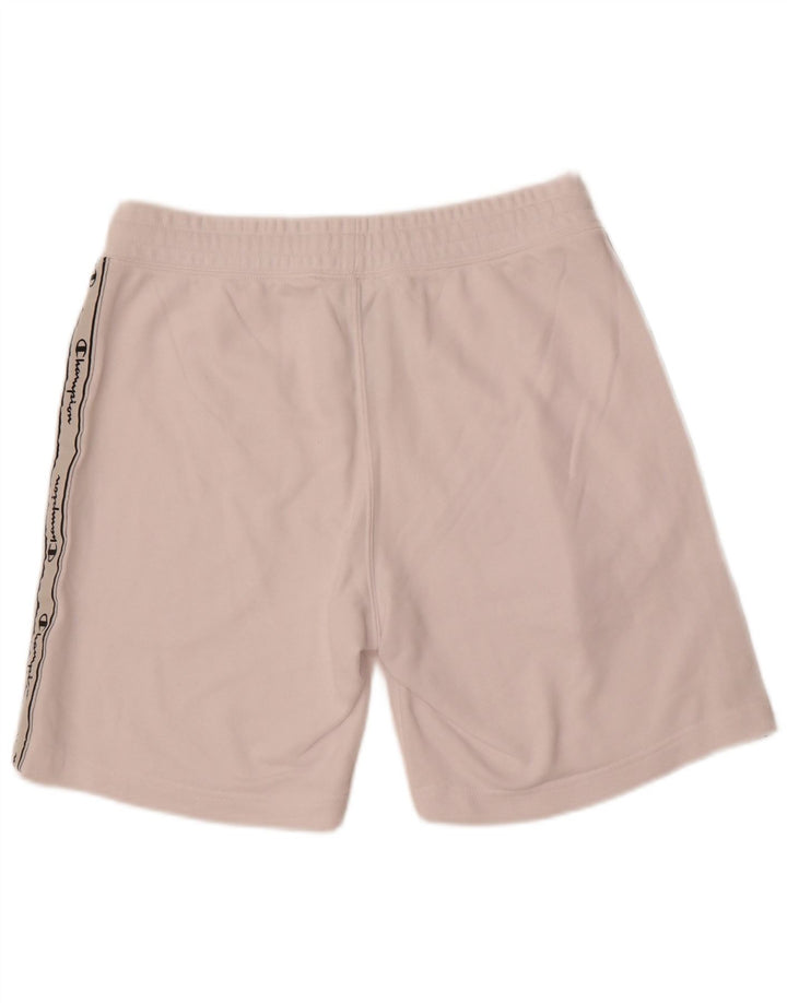 Champion Mens Graphic Sport Shorts Medium White Cotton