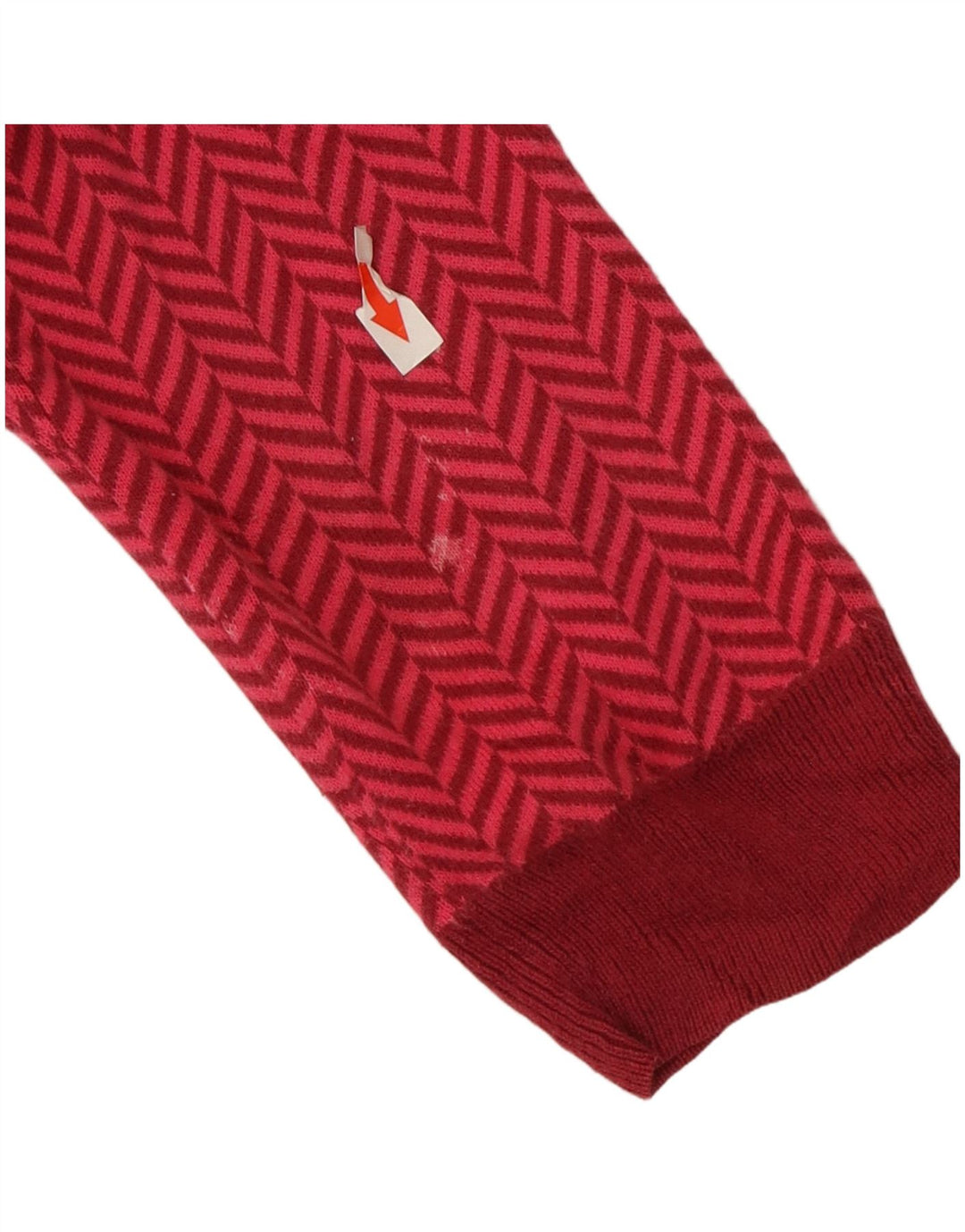 Tommy Hilfiger Womens Cardigan Sweater UK 14 Medium Pink Herringbone Cotton