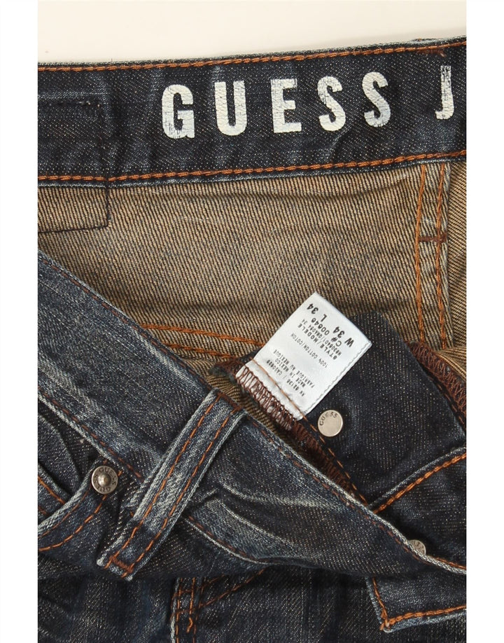 GUESS Mens Straight Jeans  W34 L27 Blue Cotton Vintage Guess and Second-Hand Guess from Messina Hembry 