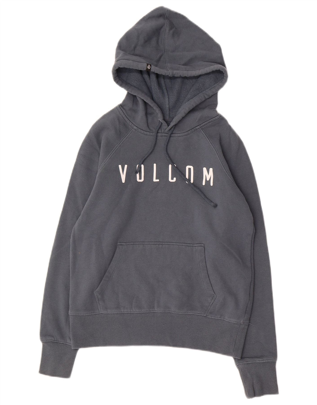 VOLCOM Boys Graphic Hoodie Jumper 7-8 Years XS Grey Cotton