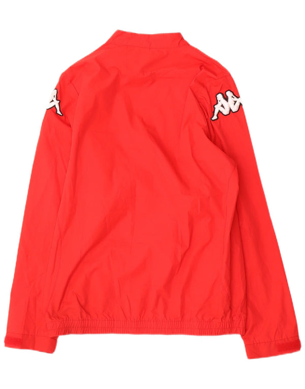 Kappa Boys Graphic Zip Neck Pullover Tracksuit Top 13-14 Years Red