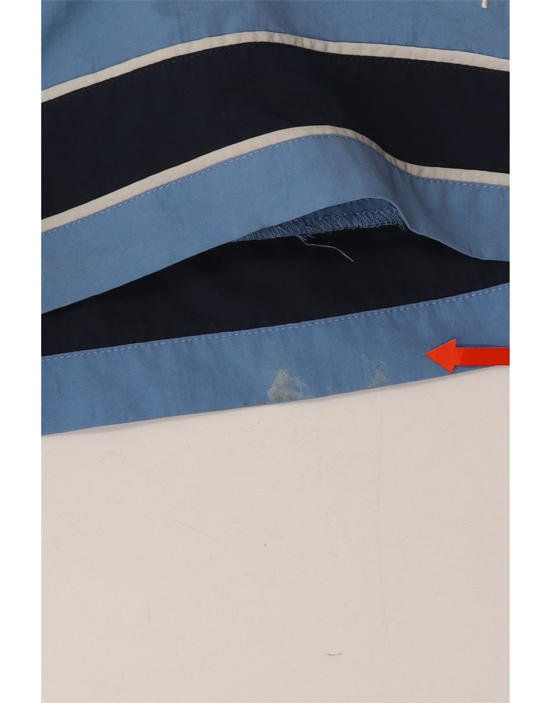 CHAMPION Mens Swimming Shorts Large  Blue Striped Vintage Champion and Second-Hand Champion from Messina Hembry 