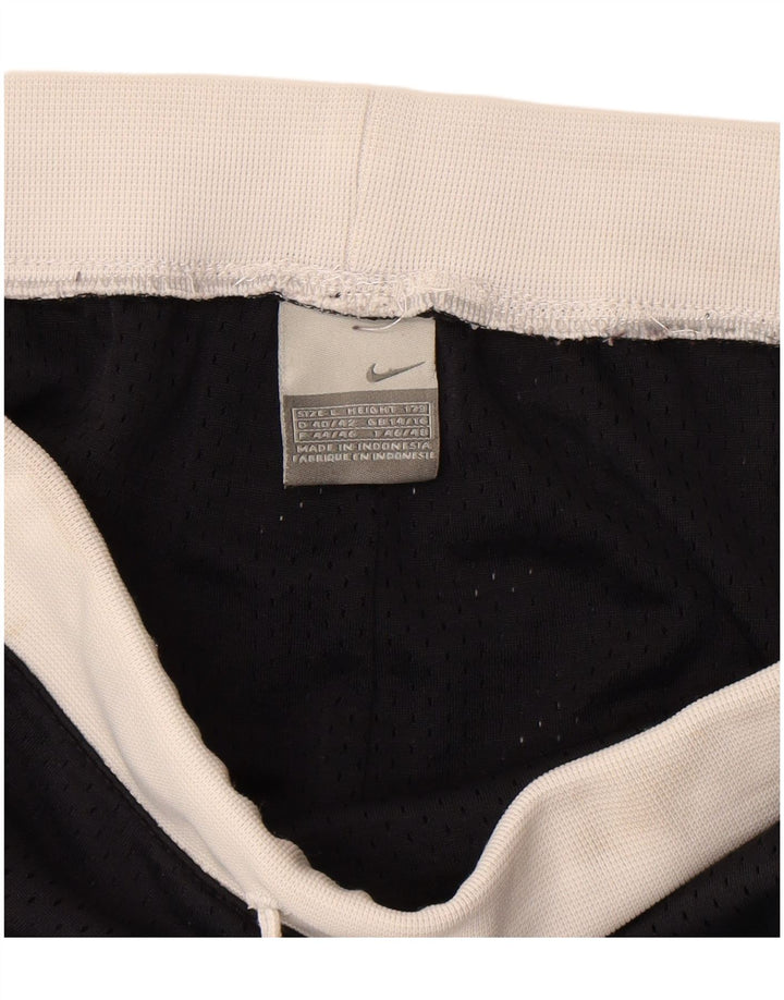 Nike Womens Tracksuit Trousers UK 14/16 Large Black Colourblock