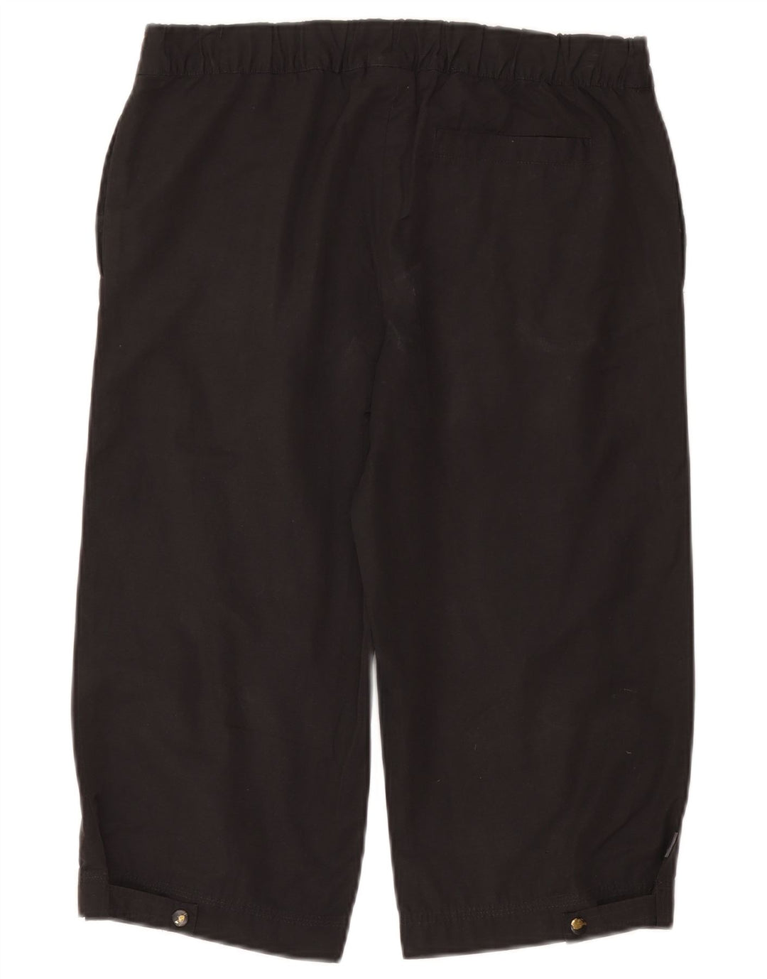 Adidas Womens Bermuda Shorts UK 10 Small W27  Black Cotton