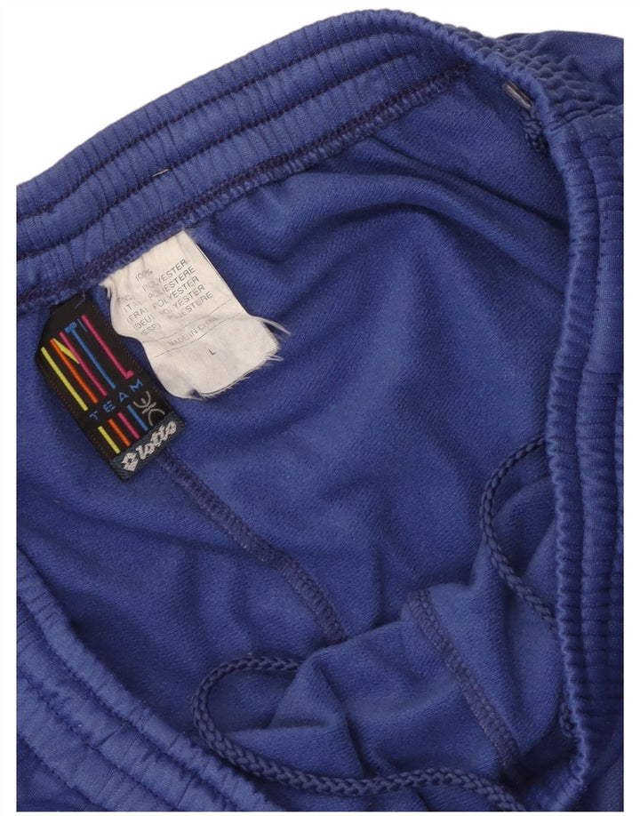 Lotto Womens Tracksuit Trousers UK 16 Large  Blue Polyester