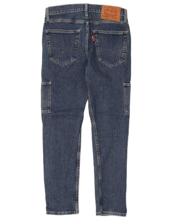 LEVI'S Mens 502 Cargo Tapered Jeans W29 L30 Blue Cotton