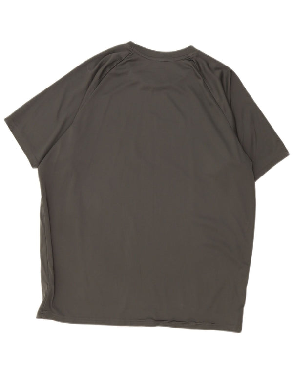 Nike Mens Dri Fit T-Shirt Top Large Grey Polyester
