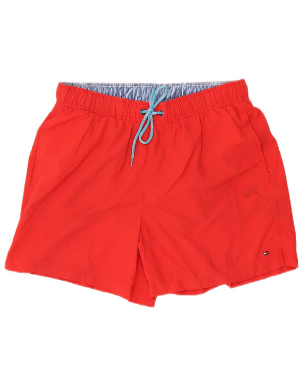 TOMMY HILFIGER Mens Swimming Shorts Medium  Red Nylon