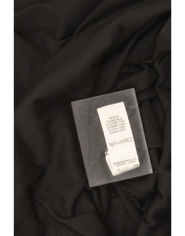 Marks & Spencer Womens Maxi Dress UK 10 Small Black Nylon