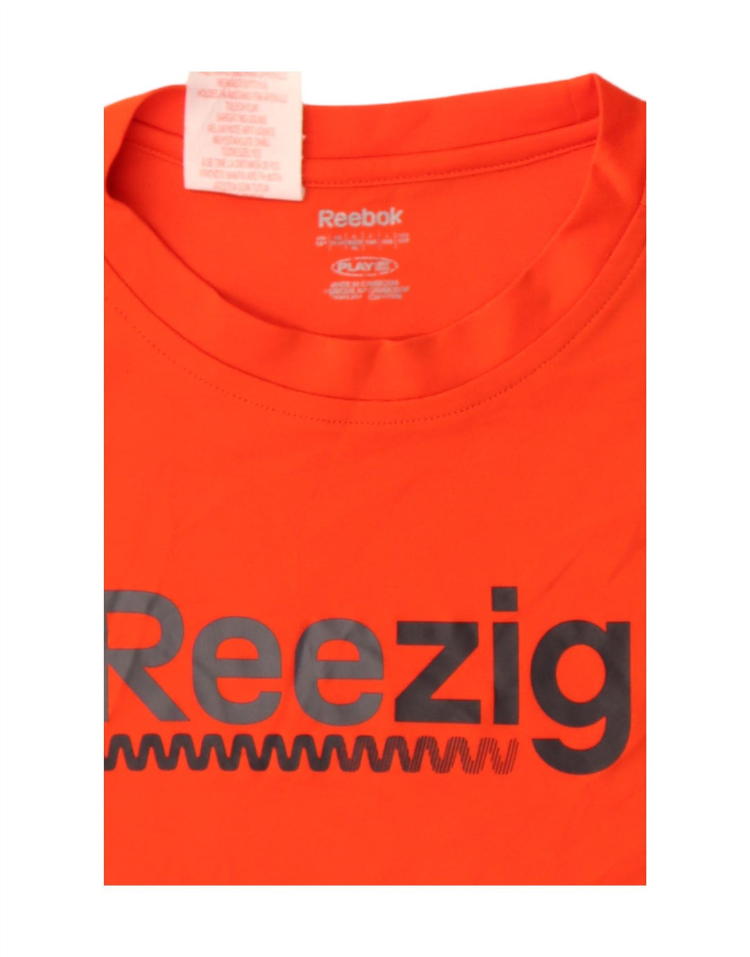 REEBOK Boys Graphic T-Shirt Top 13-14 Years Orange Polyester Vintage Reebok and Second-Hand Reebok from Messina Hembry 