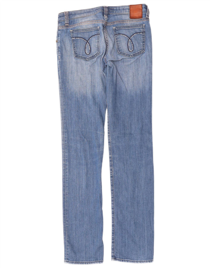 CALVIN KLEIN Womens Regular Fit Slim Jeans W28 L33 Blue Cotton