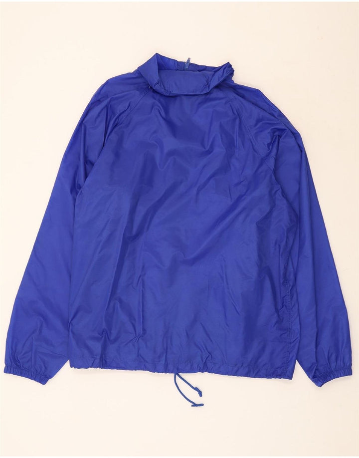 ERREA Mens Rain Jacket UK 44 2XL Blue Polyamide Vintage Errea and Second-Hand Errea from Messina Hembry 