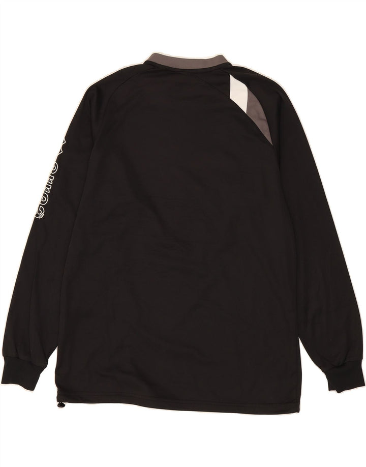 ERREA Mens Graphic Pullover Tracksuit Top Large Black Colourblock Vintage Errea and Second-Hand Errea from Messina Hembry 
