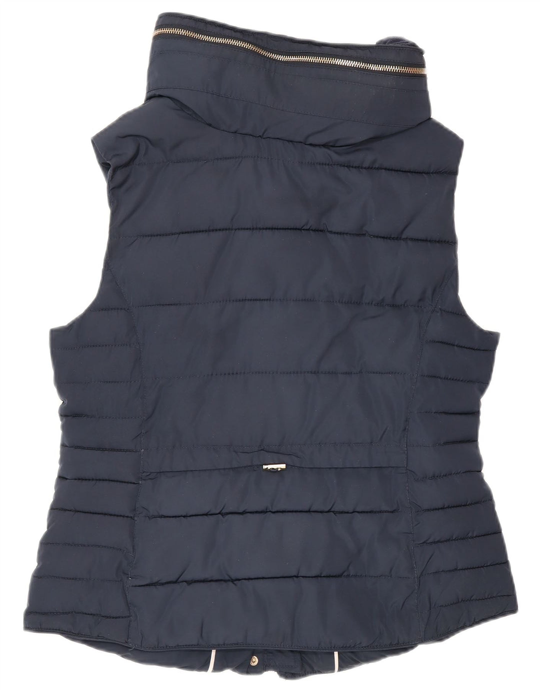 Monsoon Womens Padded Gilet UK 14 Medium Navy Blue Polyester