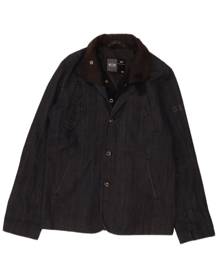 G-Star Mens Denim Jacket UK 40 Large Grey Cotton