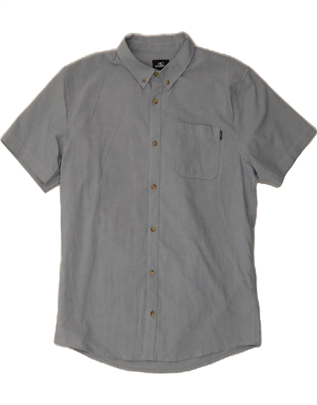 O'NEILL Mens Modern Fit Short Sleeve Shirt Large Grey Cotton Vintage O'Neill and Second-Hand O'Neill from Messina Hembry 