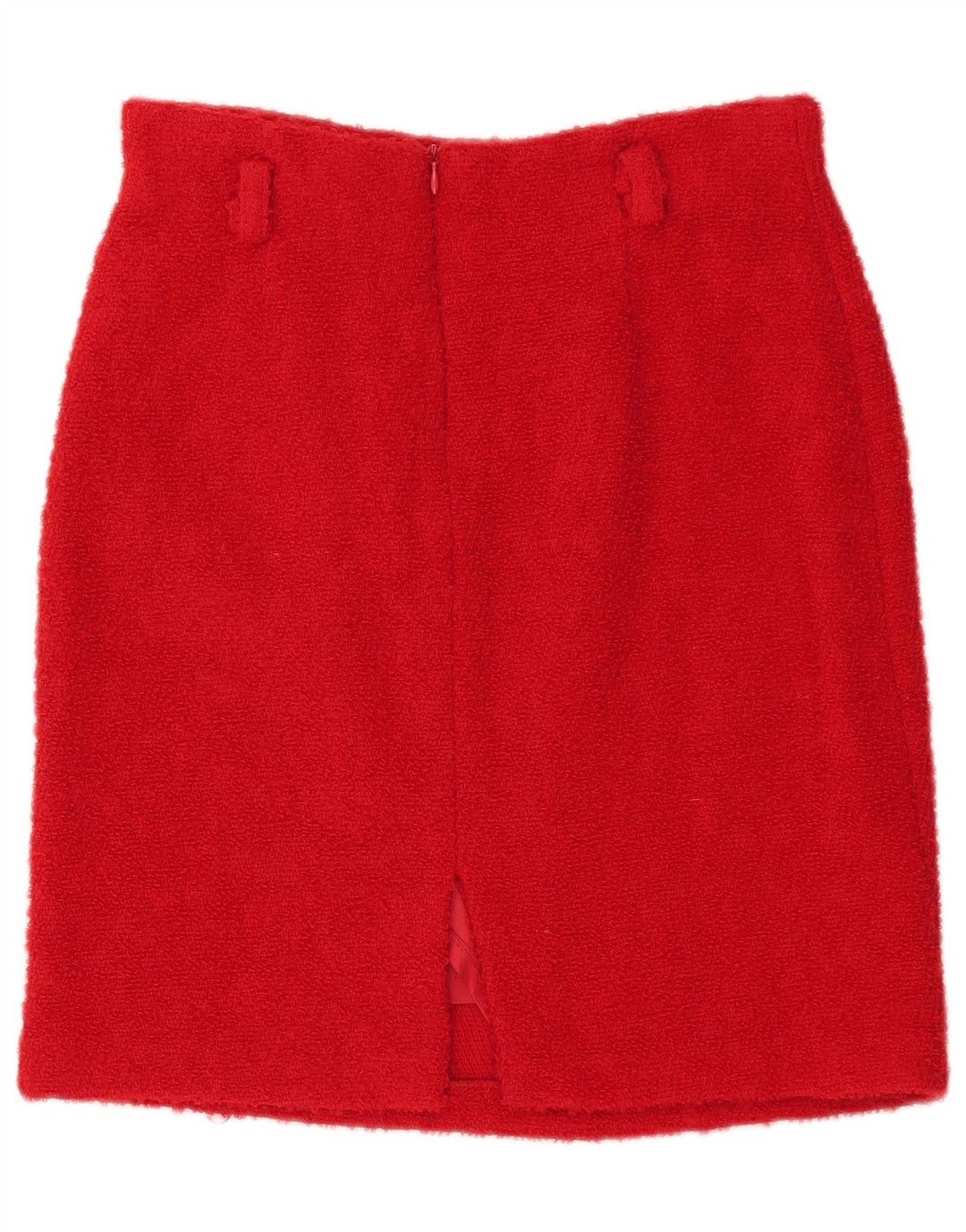 VINTAGE Womens 3 Button 2 Piece Skirt Set IT 44 Medium W28 Red Classic