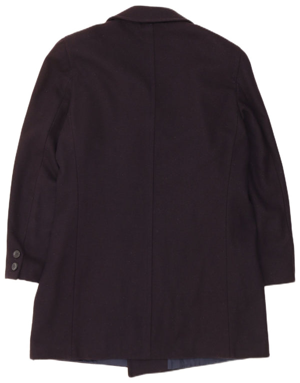 Vintage Mens Pea Coat IT 52 XL Navy Blue Viscose