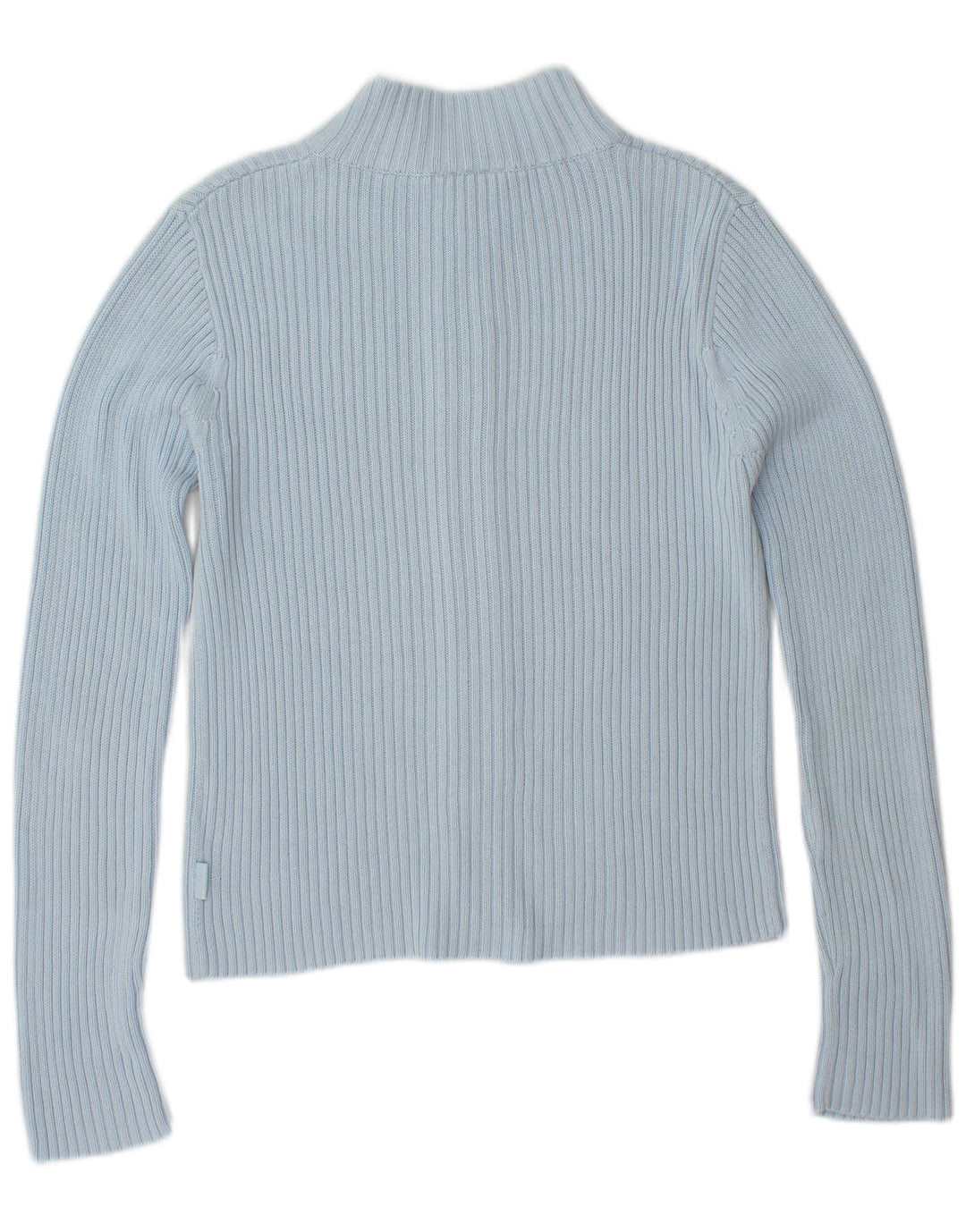 TOM TAILOR Womens Crop Cardigan Sweater UK 12 Medium Blue