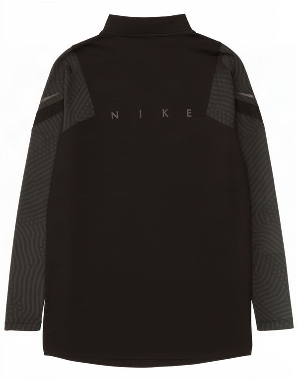 Nike Mens Dri Fit Graphic Pullover Tracksuit Top Small Black Pinstripe