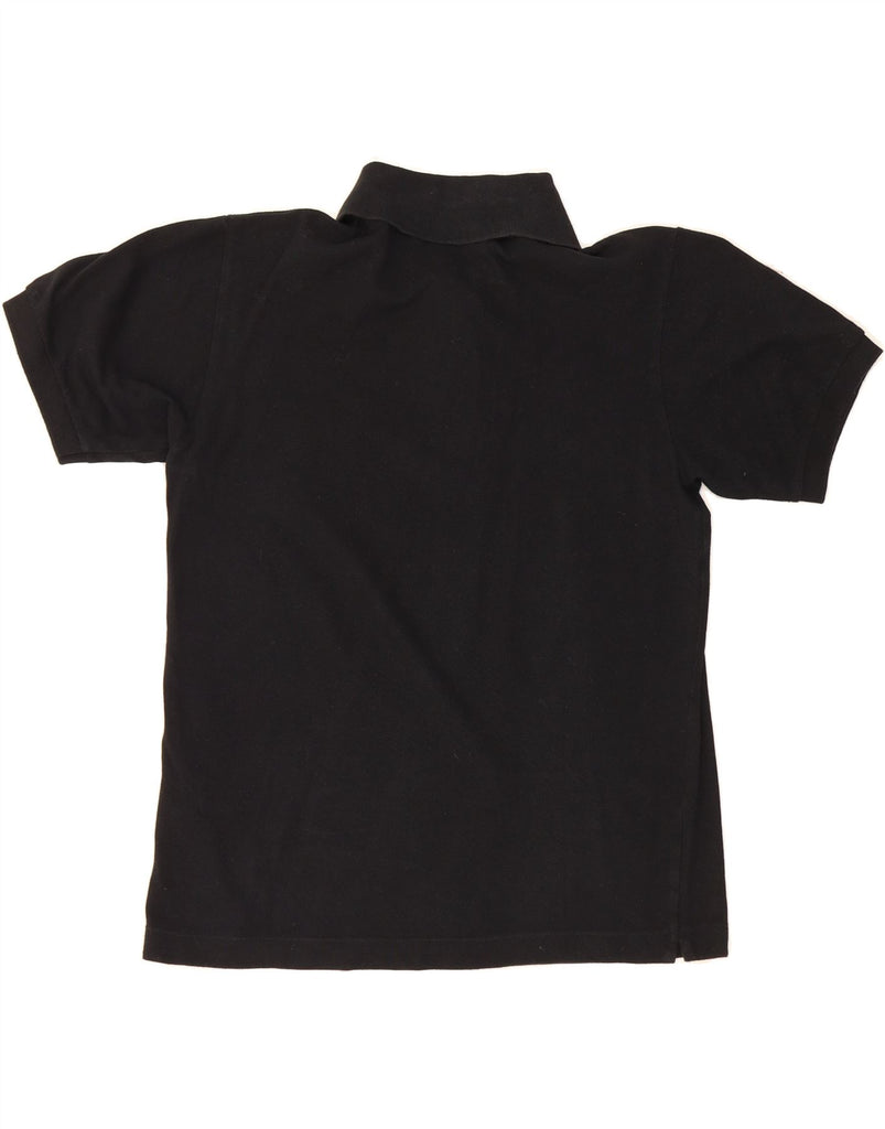 ARMANI Mens Polo Shirt Medium Black Cotton Vintage Armani and Second-Hand Armani from Messina Hembry 