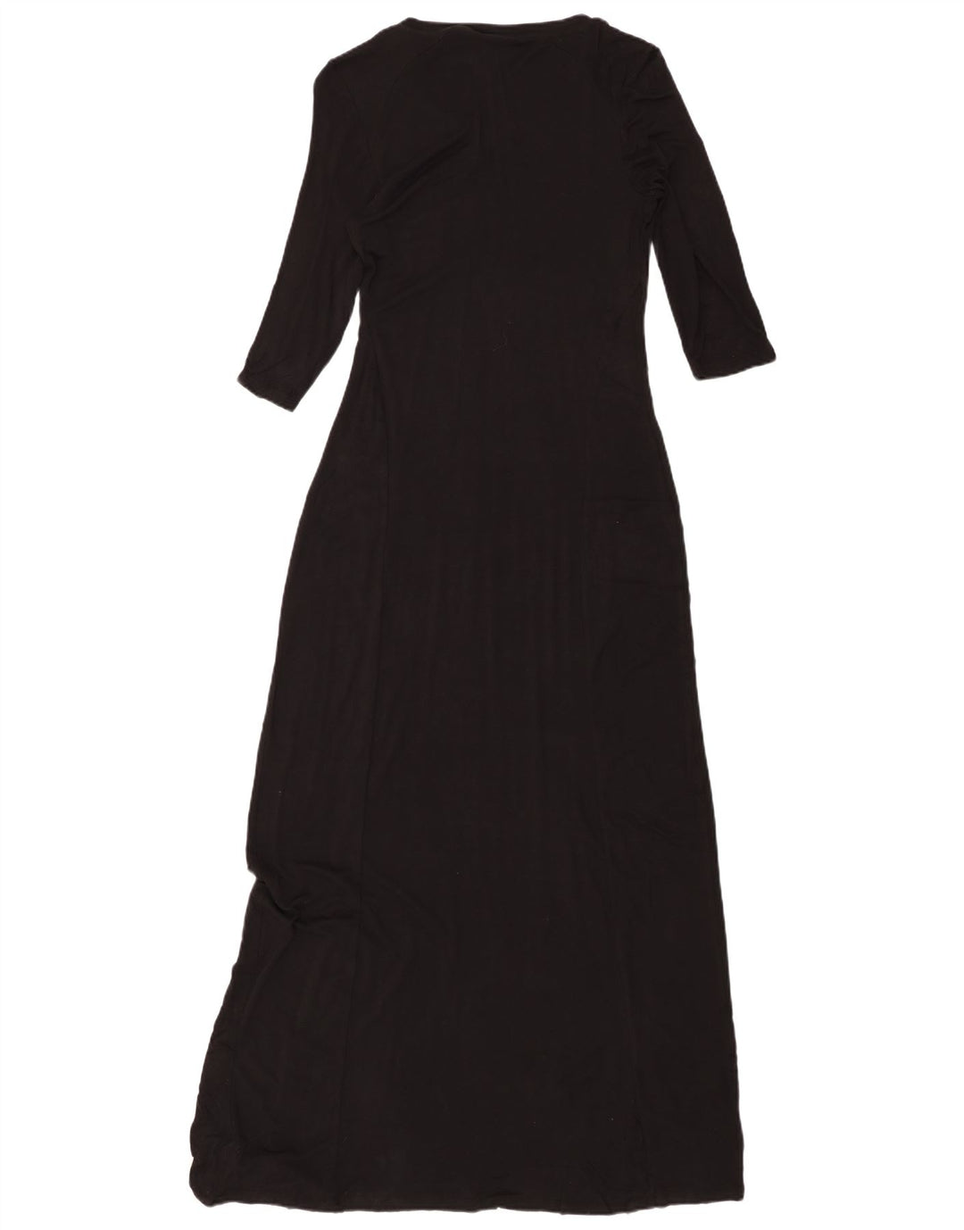 MOSSIMO Womens 3/4 Sleeve Maxi Dress UK 6 XS Black Rayon