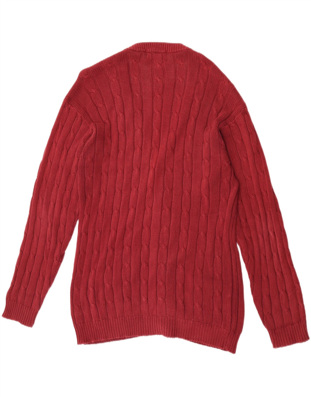 VINTAGE Mens Cardigan Sweater Large Burgundy