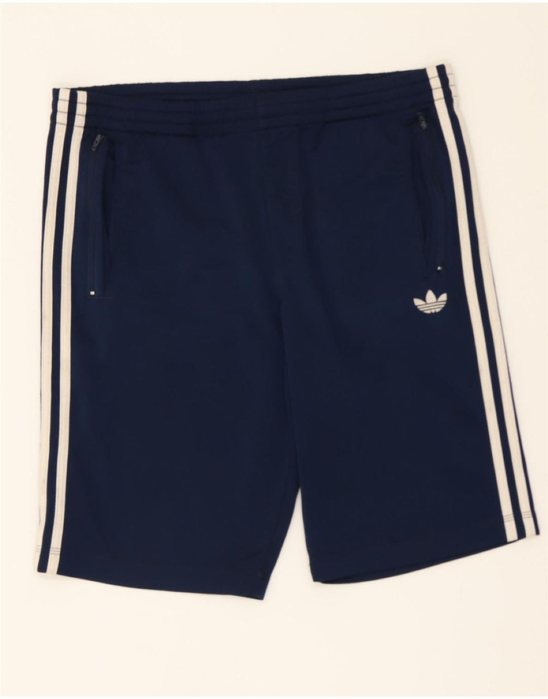 ADIDAS Mens Sport Shorts Small  Navy Blue Polyester Vintage Adidas and Second-Hand Adidas from Messina Hembry 