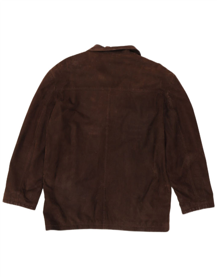 Lavorazione Artigianale Mens Leather Jacket IT 48 Medium Brown