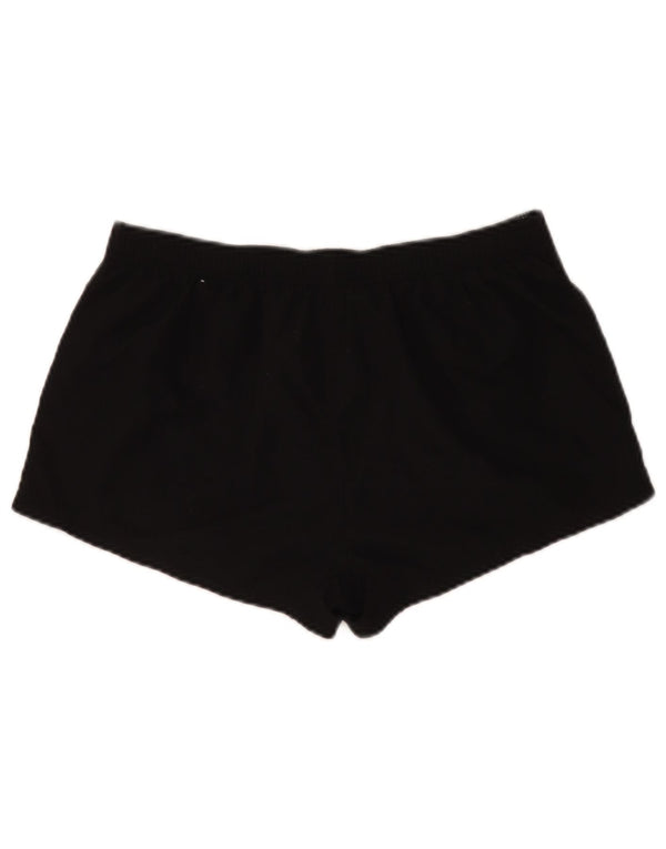 Emporio Armani Womens Graphic Casual Shorts W30 Medium Black Polyester