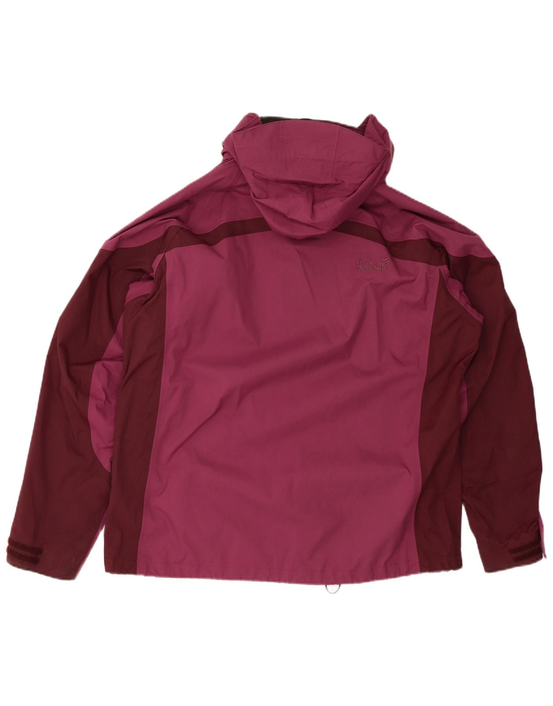 JACK WOLFSKIN Womens Oversized Rain Jacket UK 18/20 XL Burgundy