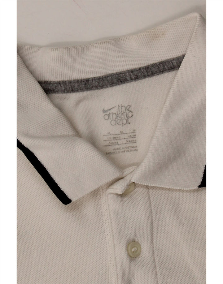 NIKE Mens Polo Shirt UK 38/40 Medium White Cotton Vintage Nike and Second-Hand Nike from Messina Hembry 