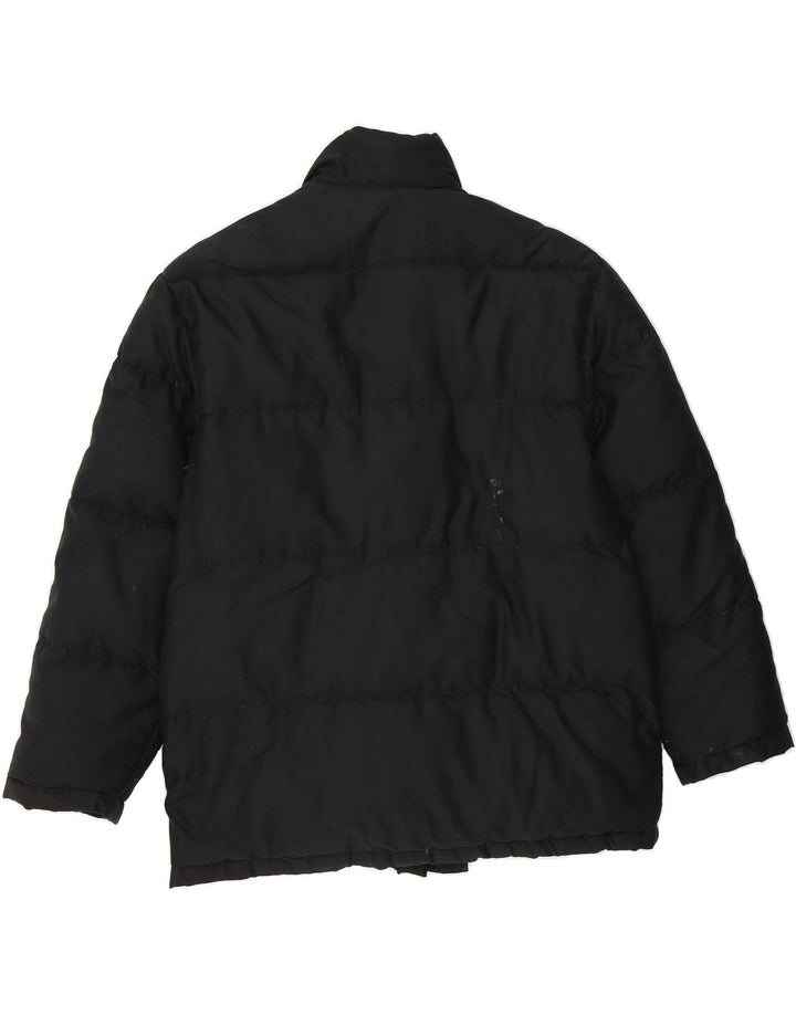 SERGIO TACCHINI Womens Padded Jacket UK 16 Large Black Polyester Vintage Sergio Tacchini and Second-Hand Sergio Tacchini from Messina Hembry 
