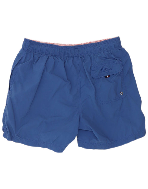 Tommy Hilfiger Mens Regular Swimming Shorts Medium Blue Nylon Sports