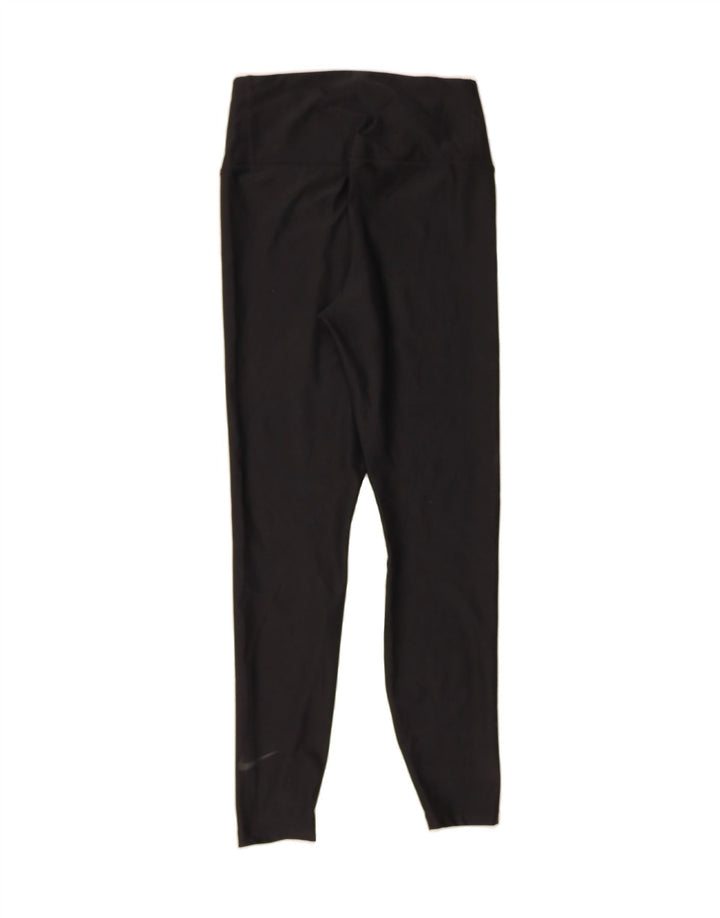 NIKE Womens Dri Fit Leggings UK 12 Medium  Black Polyester Vintage Nike and Second-Hand Nike from Messina Hembry 