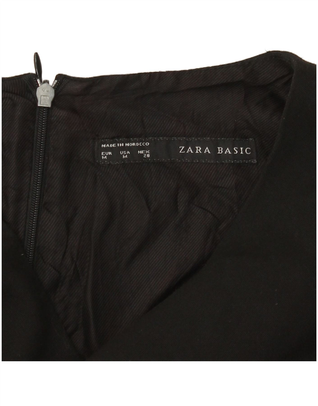 ZARA Womens Bodycon Dress UK 12 Medium Black