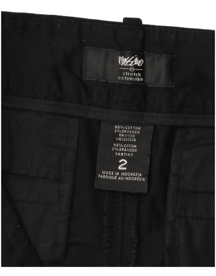 Mossimo Womens Chino Shorts US 2 XS W32 Black Cotton