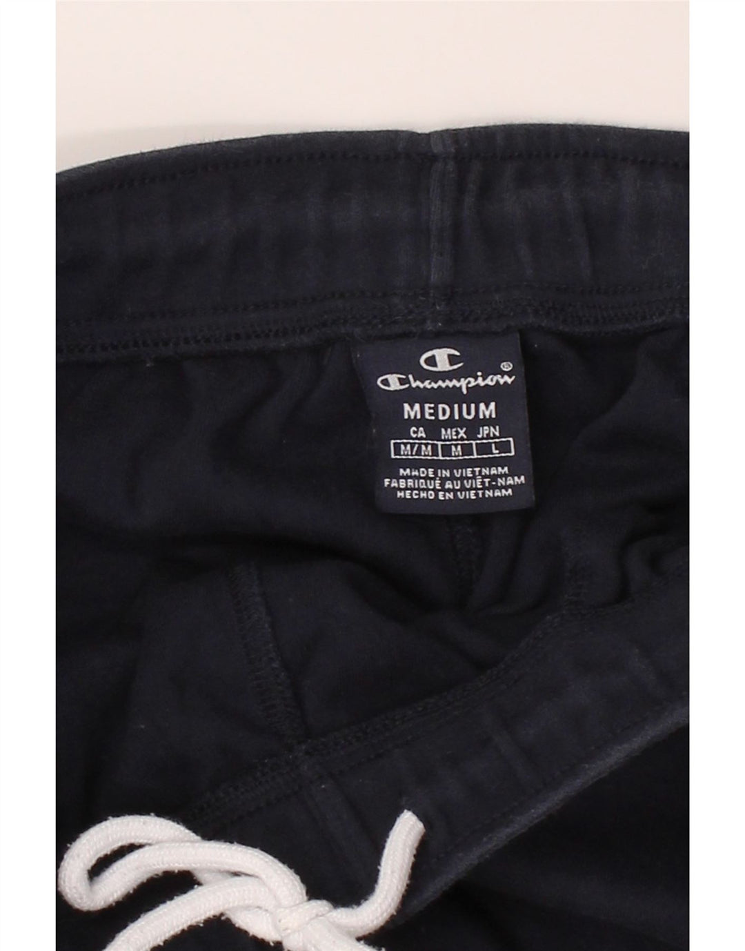CHAMPION Mens Tracksuit Trousers Medium Navy Blue Cotton Vintage Champion and Second-Hand Champion from Messina Hembry 