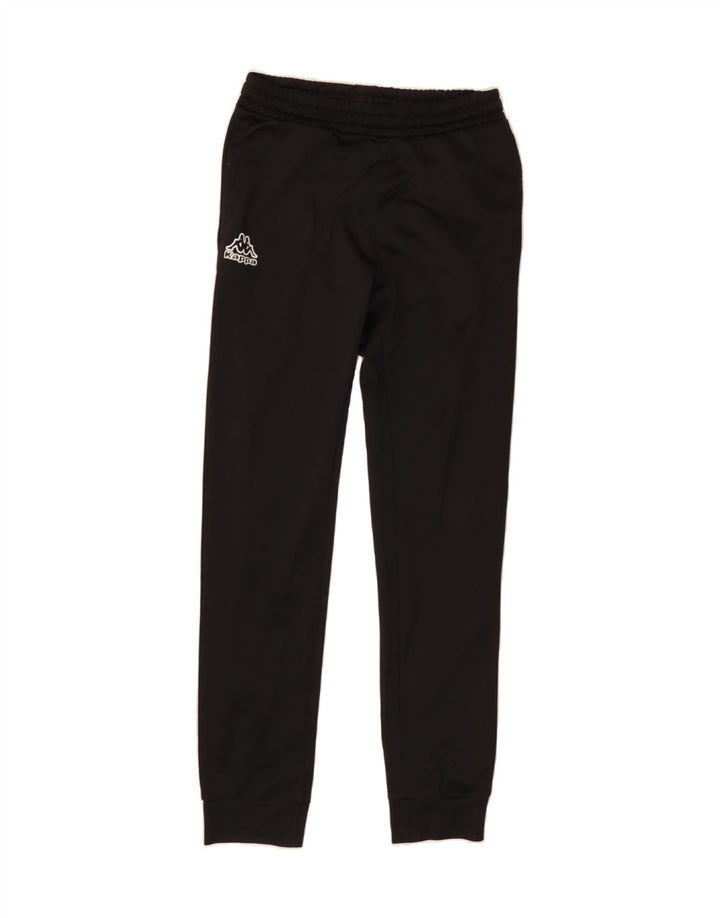 KAPPA Boys Tracksuit Trousers Joggers 13-14 Years Black Polyester Vintage Kappa and Second-Hand Kappa from Messina Hembry 