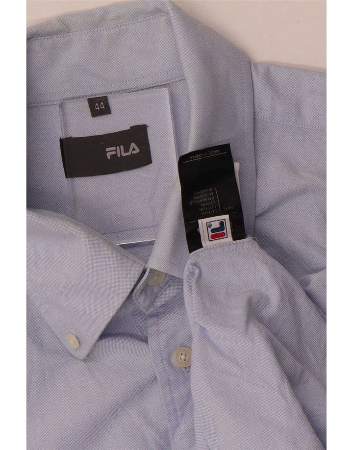 Fila Mens Shirt Size 44 XL Blue Cotton