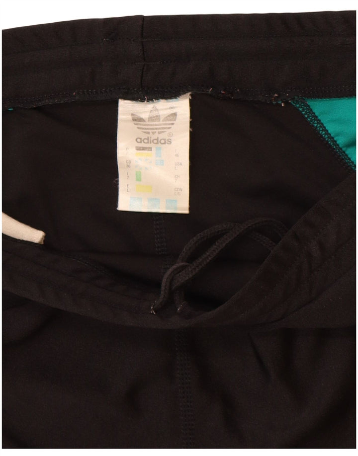 ADIDAS Mens Sport Shorts Large Black Colourblock Polyamide