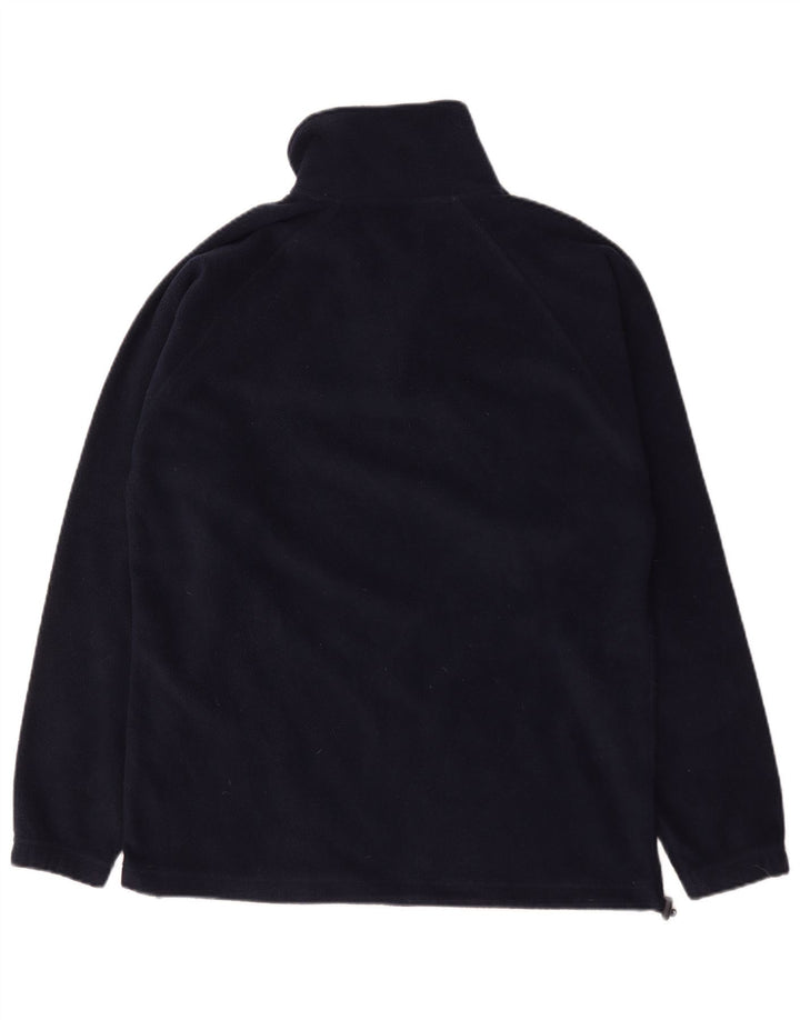 Kappa Mens Zip Neck Fleece Jumper Small Navy Blue Polyester