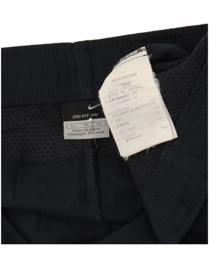 Nike Mens Dri Fit Chino Shorts XL W38  Navy Blue Polyester